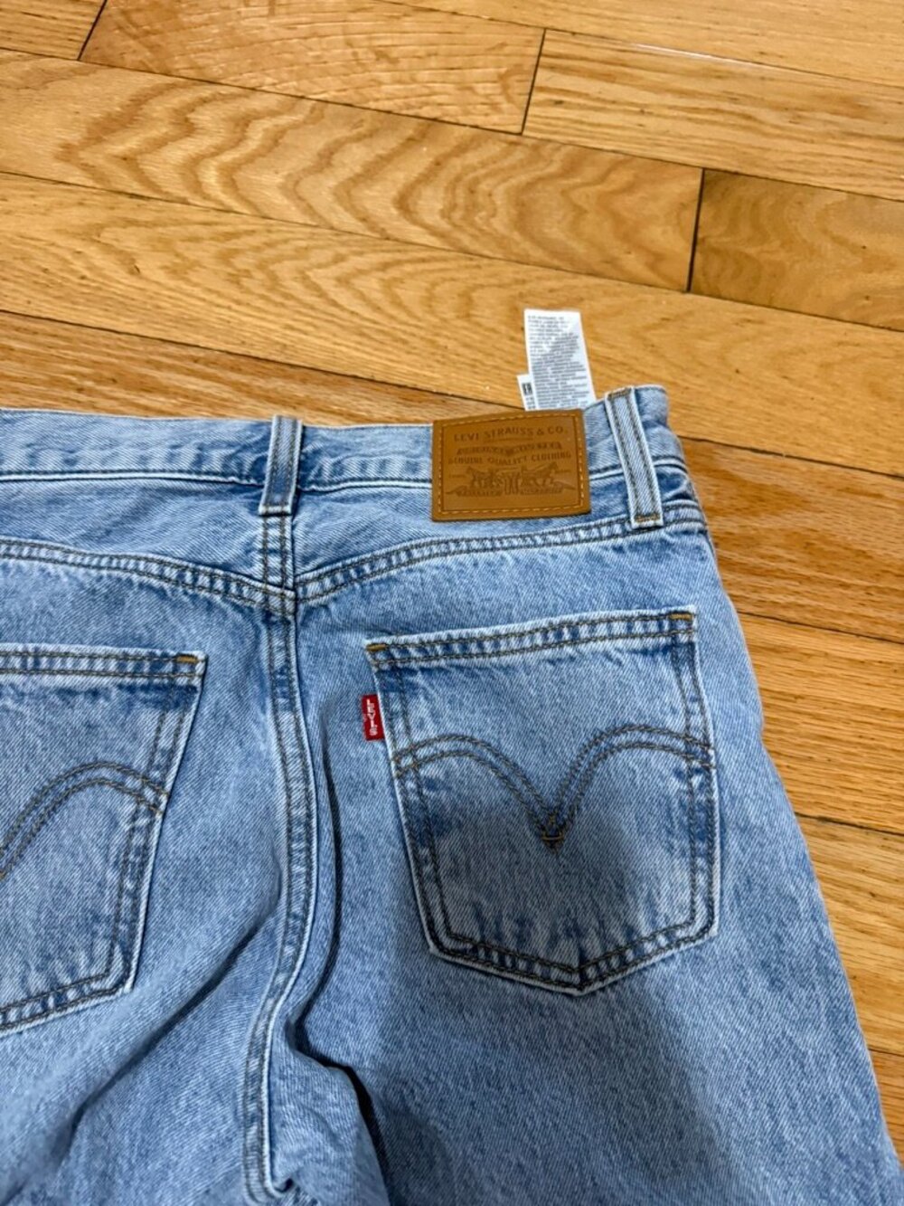 Levi's Baggy Wide Leg Jeans Light Wash High Rise 24 x 30 Size: 24 x 30 (tagged - Picture 7 of 8